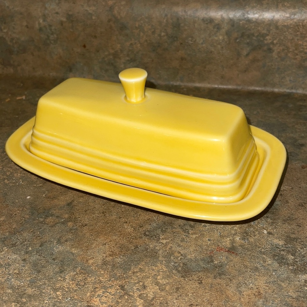Fiestaware Bright Yellow Butter dish